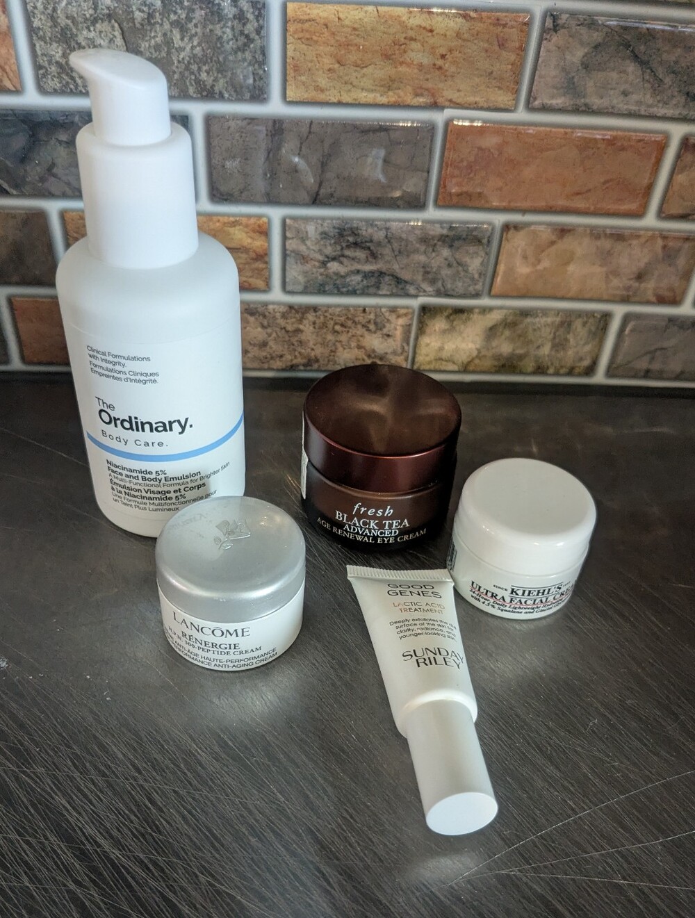 5 Skin Care Items Lancome Renergie Fresh Eye Cream Kiehls Sunday Riley Ordinary
